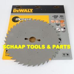 Cirkelzaagblad extreme 250x30mm 40 tanden Wissel positief SERIES 60 | DT4322